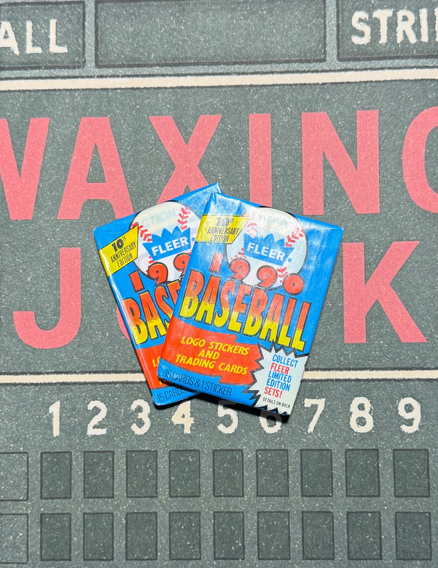 (2)1990 Fleer Baseball Wax Packs
