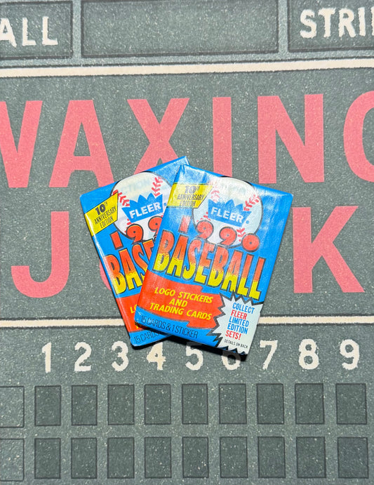 (2)1990 Fleer Baseball Wax Packs