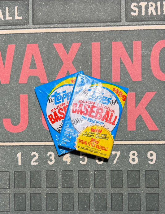(2)1989 Topps Baseball Wax Packs