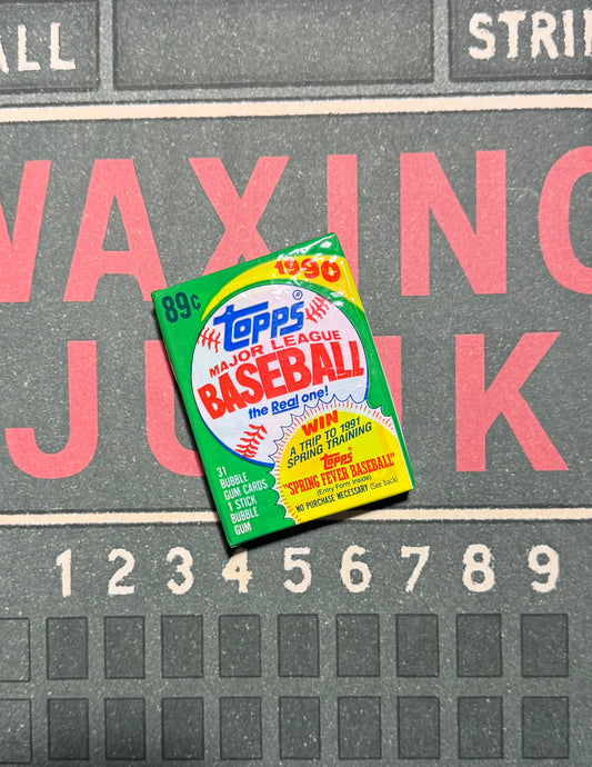 1990 Topps Baseball Cello Pack